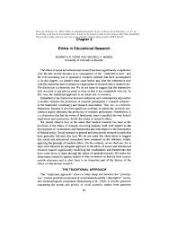 Pdf Chapter 2 Ethics In Educational Research