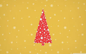 Hd Wallpaper Red And White Snowflake Christmas Tree Illustration Minimalism Wallpaper Flare