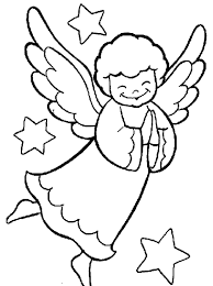 A nice one to keep the kids (and adults) busy during the holidays. Christmas Angel Coloring Page Coloring Home