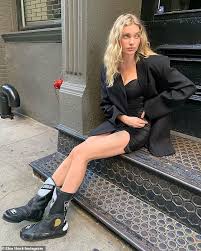 I like healthy food and prefer that anyways, but if. Elsa Hosk Puts On A Leggy Display In A Chic Black Mini Dress For Date Night With Her Beau Readsector