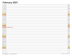 Obtain free printable 2021 calendar pdfs, photographs and calendar templates | up to date 9/3/2020. February 2021 Calendar Templates For Word Excel And Pdf
