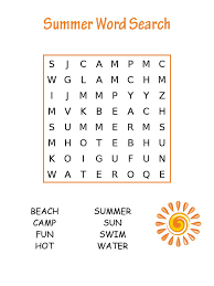 Print all of our word search puzzles for free. Summer Word Search Puzzles Best Coloring Pages For Kids