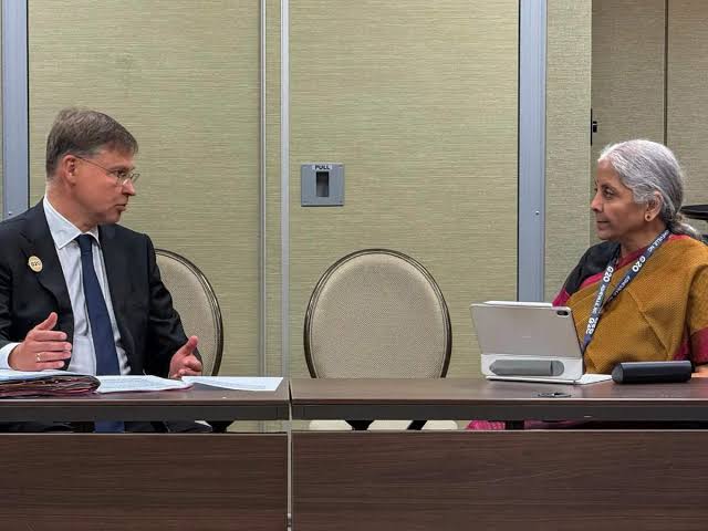 India and EU seek deeper tech ties, spotlighting startups, as Sitharaman and Dombrovskis discuss fintech, AI, and critical minerals in Asheville