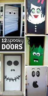 15 Fun Halloween Front Door Decorations You Can Do At Your House Cute Halloween Decorations Halloween Fun Halloween Classroom