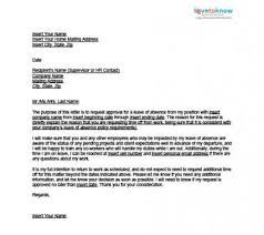 Sample Of A Leave Of Absence Letter Lovetoknow Lettering Letter Sample Lovetoknow