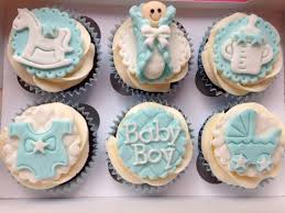 Wel e to just iced baby shower cupcakes boy. Custom Vanilla Cupcakes For A New Born Baby Boy Baby Shower Cakes Shower Cakes Sweets