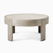 Portside Outdoor Round Concrete Coffee Table Weathered Gray In 2020 Coffee Table Coffee Table Wood Concrete Coffee Table