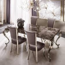 Designed by industry leaders and handmade by italian master craftsmen, these exquisite designs dissolve the distinction between furniture and fashion. Italian Luxury Dining Table And Chairs Novocom Top
