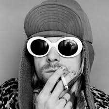 This hip and funky kurt cobain style sunglasses will have you looking just like the late nirvana front man. Kurt Cobain Glasses Kurt Cobain White Sunglasses