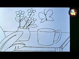Cara Menggambar Flora Fauna Dan Alam Benda Youtube