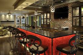 The best and easiest basement bar kegerator to inspire you. Lower Level Contemporary Bar Contemporary Basement St Louis Savvy Surrounding Style Home Bar Designs Basement Bar Designs Home Remodeling Contractors