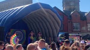 Went to town for an eye test yesterday, ended up seeing the Cheeky Girls  perform at Wigan Pride. What a beautifully bizarre experience. : rCasualUK