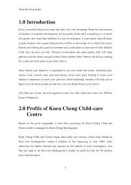 Possibly due to this minimum requirement, child care is seen as custodian care by the government and parents. Pdf Hdps2303 Child Care Centre Pob180001 Student Academia Edu