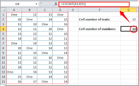 Count cells based on font colors: How To Count Number Of Cells With Text Or Number In Excel