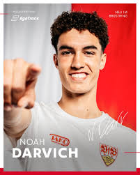 Der #VfB verpflichtet Noah #Darvich vom FC Barcelona. Der Offensivspieler  erhält einen Vertrag bis 2029. 🗞️ Zur Meldung: https://go.vfb.de/news6480  #VfB #Darvich2029