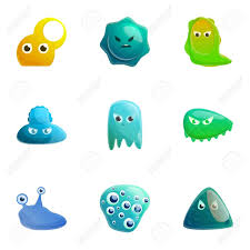 Funny Monster Icon Set Cartoon Set Of 9 Funny Monster Icons For Web Design Isolated On White Background Affilia Funny Monsters Iron Man Symbol Natural Logo