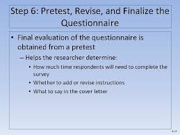 This includes the price to hire a land surveyor, which ranges from $338 and $670. Chapter 8 Designing The Questionnaire Mc Grawhillirwin Copyright