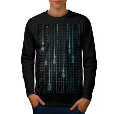 matrix number chart men blacklong sleeve t shirt wellcoda