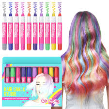 The hair chalk compacts basically look like eyeshadows. Temporary Hair Chalks For Girls Girlzone Us