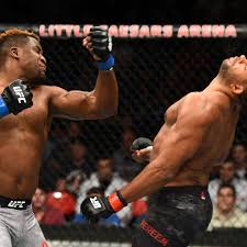 Ngannou became the new ufc heavyweight champion on saturday, defeating stipe miocic via ko (punches) at 0:52 of round 2 at ufc 260 in las vegas. Watch Ufc 260 S Francis Ngannou Knockout Alistair Overeem With Nasty Uppercut Video Mmamania Com