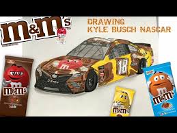 Though i'm a big fan of lightning mcqueen and his friends in disney cars movie series, i don't really follow nascar in real life. Drawing Kyle Busch S Nascar 2019 M M S Chocolate Bar Gtr Youtube