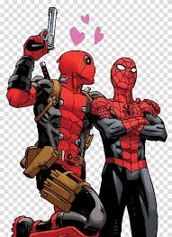 Browse marvel's comprehensive list of deadpool comics. Deadpool Spider Man Iron Man Marvel Heroes 2016 Marvel Comics Deadpool And Spiderman Transparent Background Png Clipart Hiclipart