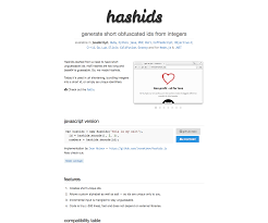 Hashids Perl Python Javascript