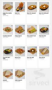 Taco Bell Menu In Harper Woods Michigan Usa