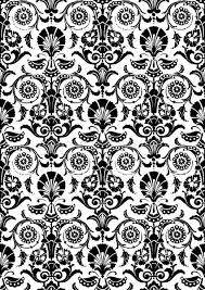 Mandala round floral ornament isolated on white background decorative design element black and white outline vector illustration for coloring print on and other items. Black And White Seamless Abstract Hand Drawn Floral Pattern Vintage Background Seamless Pattern Ca Vector Illustration C Cosveta 7689787 Stockfresh