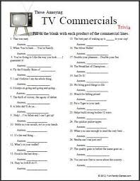 You can find the answers at the bottom of the article (no cheating!). Tv Commercials Trivia Etsy In 2021 Printable Word Games Family Reunion Games Trivia Questions And Answers
