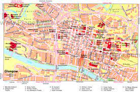 West George Street Glasgow Map Maps Of Glasgow - The Largest City In Scotland
