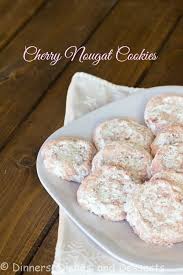 Dried cherries & white chocolate chips: Cherry Nougat Cookies 12 Days Of Christmas
