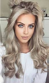 haare grau tonen lange haare schone schminke weisse bluse von niedlichen madchen hair styles silver blonde silver blonde hair