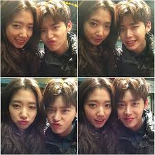 lee jongsuk and other things on instagram i forgot to put this one though which is actually their cutest selfie aktris aktor park shin hye