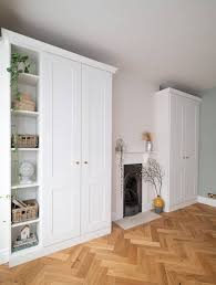 In this video i'm talking you through the recent #fitted #wardrobes and #shelves with lots of storage, made from sapele. Our Alcove Fitted Wardrobes Before After Fifi Mcgee