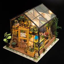 Realistic Miniature Doll House Green Garden With Furniture Children Unbranded Asshowninthepicture Maison Miniature Bricolage Maison Maison De Poupee