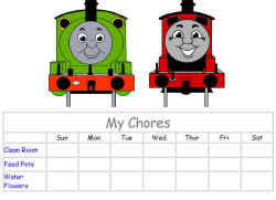 46 Methodical Printable Thomas The Tank Engine Reward Chart