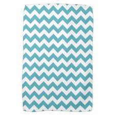 modern teal blue and white chevron