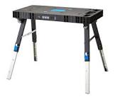 5-in-1 Adjustable Height Work Table / Scaffold / Creeper / Dolly / Clamping Workbench, 330-lb Capacity Mastercraft