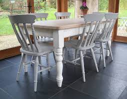Chilmark Table With Cottage Chairs Hand Painted In 2020 Dining Table Chairs Farmhouse Table Chairs Cottage Chairs