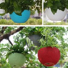 Outdoor hanging planter basket artificial flower daisy wildflowers,plant holder chain porch decor flower pots hanger garden decoration hanging baskets (white) 5.0 out of 5 stars 2 £35.99 £ 35. Hanging Basket Rattan Plastic Flower Pot Round Resin Garden Hanging Pl Shop Amin