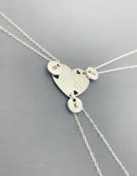 Nothing is as unique as the connection you have with that special person, but this personalized puzzle piece necklace set comes pretty close. Personalized Set Of 3 Charm Necklaces 3 Friends Necklace Etsy