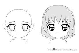 Scared anime eye by megaotakugirl. 16 Drawing Examples Of Chibi Anime Facial Expressions Animeoutline