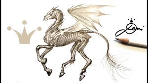 Ჰარი პოტერი და ფენიქსის ორდენი harry potter and. Thestral Zeichnen Mit Bleistift How To Draw A Thestral Fantastic Beasts Youtube