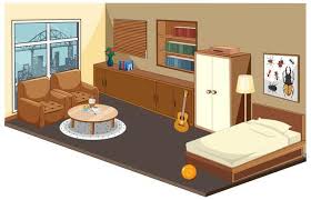 Download Bedroom Interior With Furniture And Decoration Elements In Wooden Theme For Free In 2021 Kids Interior Bedroom Interior Bedroom Vintage