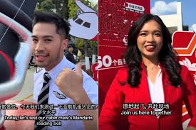 AirAsia's Flight Attendant Mandarin Skills Go Viral Amid Controversy