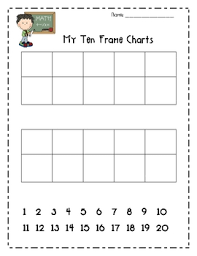 10 Frame Chart For Math Numbers 11 20