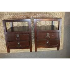 Ok, i've known about this deal for awhile now, probably since i wrote the post about the pottery barn rhys console table, but why i haven't posted it? Campaign Style Pottery Barn Rhys End Tables A Pair Chairish