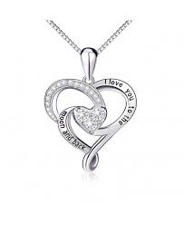 925 Sterling Silver Jewelry I Love You To The Moon And Back Love Heart Pendant Necklace Jewelry 925 Sterling Silver Jewelry Modern Silver Jewelry Heart Pendant Necklace