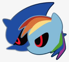 Friendship is magic focuses on six core pony characters, identified as the mane six, a group of friends who are brought together by the elements of harmony, a set of six mystical jewels and an unstoppable force of good used to defend equestria against powerful threats. Fuzon S Crossover Duo Logo Metal Dash Metal Sonic Metal Sonic My Little Pony Png Image Transparent Png Free Download On Seekpng